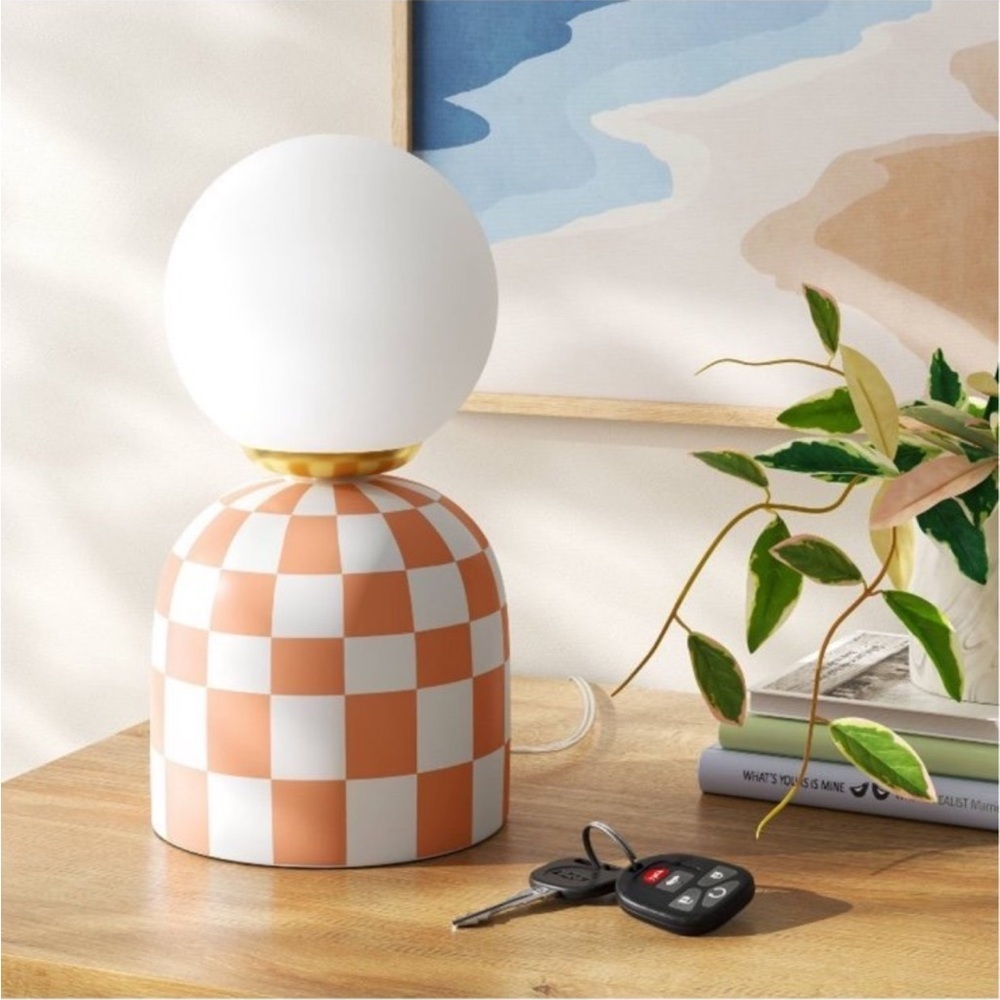 Checkered Ambient Globe Light Versatile
Rust - Room Essentials - Picture 2 of 9
